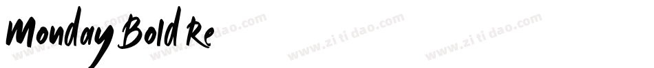 Monday Bold Re字体转换